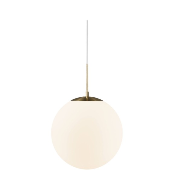 Suspension Grant blanc/doré Ø35 cm