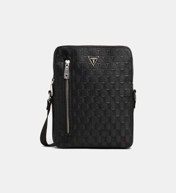 guess - Sacoche Torino texturée - Noir