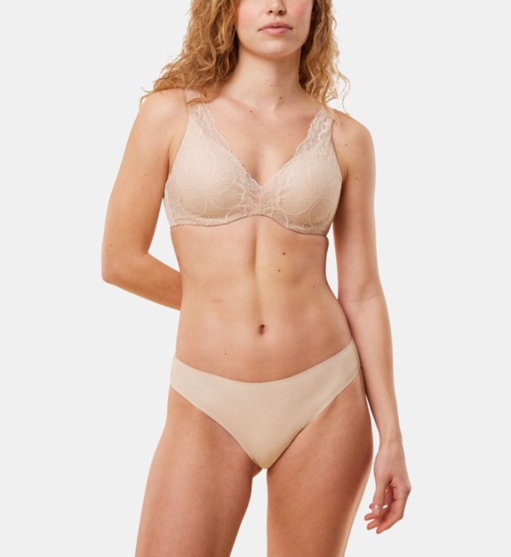 triumph - Culotte bikini Body Make-Up Illusion Lace Highleg - Beige
