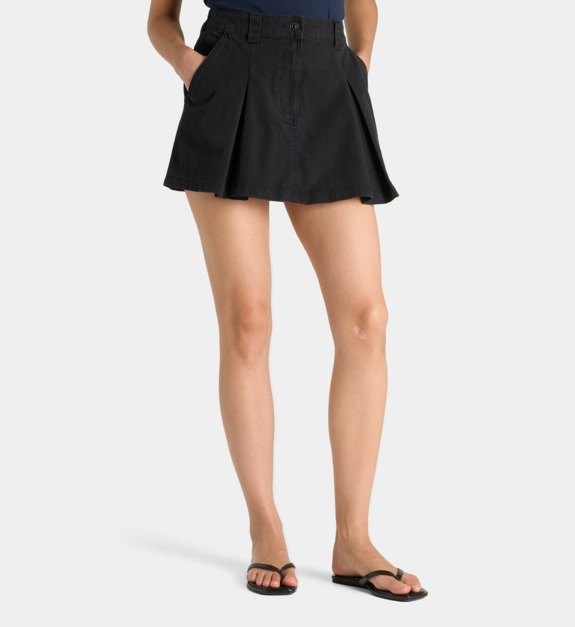 Jupe plissée courte en