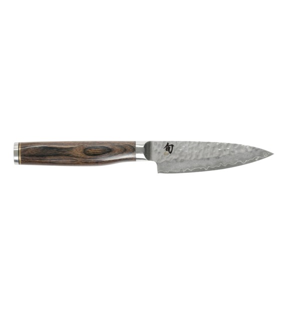 kai - Couteau office SHUN PREMIER en acier damassé marron L 10 cm - Marron