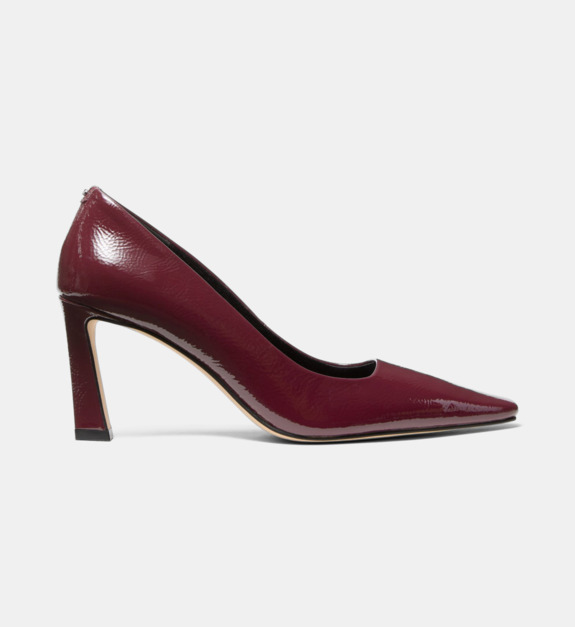michael kors - Escarpins à talons Darrah en cuir vernis - Rouge