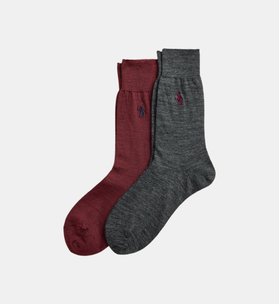 Lot de 2 chaussettes montantes signature