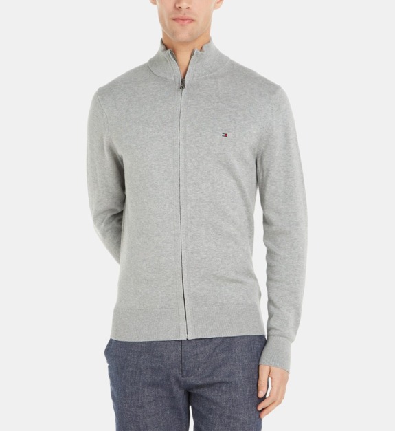 Gilet Tommy Hilfiger PIMA ORG CTN CASHMERE ZIP THRU Unique - vue 3