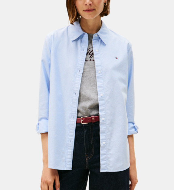 Chemise Oxford droite imprimé signature