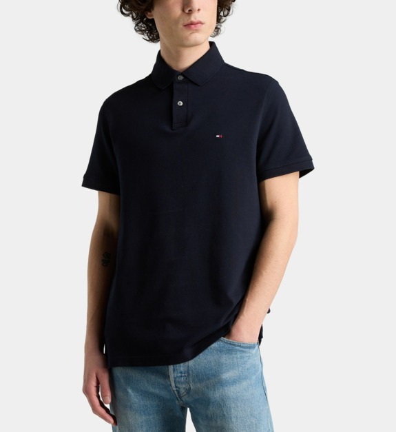 Polo droit en coton logo