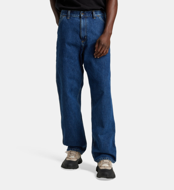 Jean droit décontracté Single Knee coton - vue 2