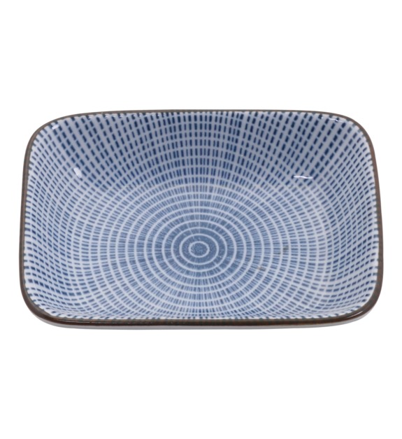 tokyo design studio - Plat SENDAN bleu 9,3 x 7 cm - Bleu