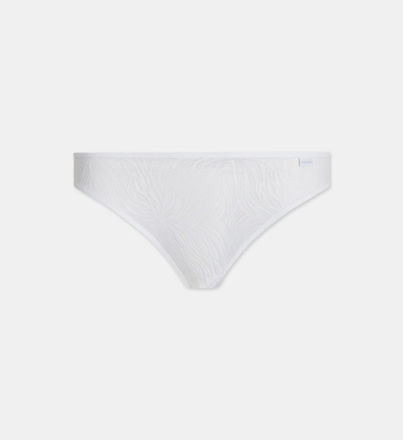 calvin klein - String Sheer Marquisette Lace en dentelle - Blanc