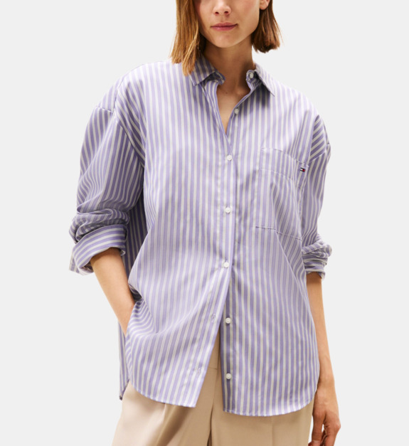 Chemise rayée en coton