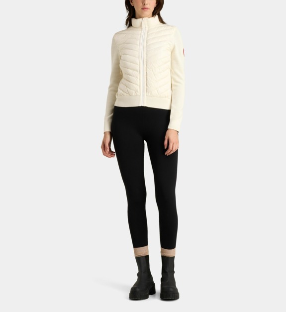canada goose - Doudoune courte en tricot HyBridge® - Blanc