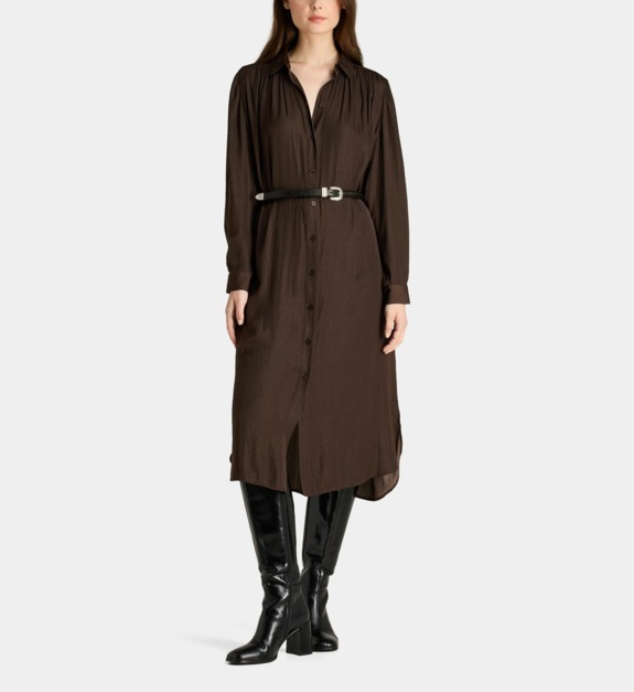 galeries lafayette - Robe Dax Sat droite mi-longue - Marron