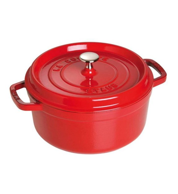 Cocotte ronde en fonte - vue 3