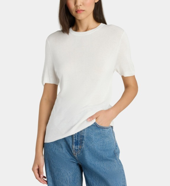 Pull ajusté manches courtes