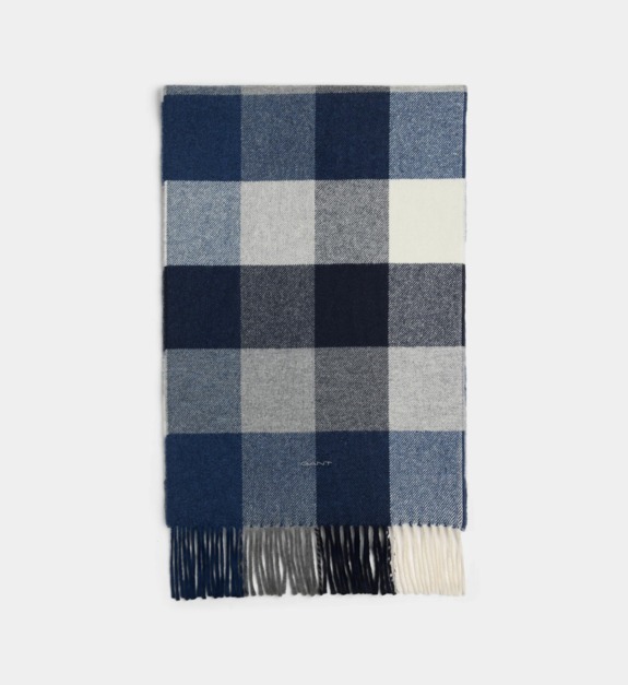 Écharpe en laine à carreaux